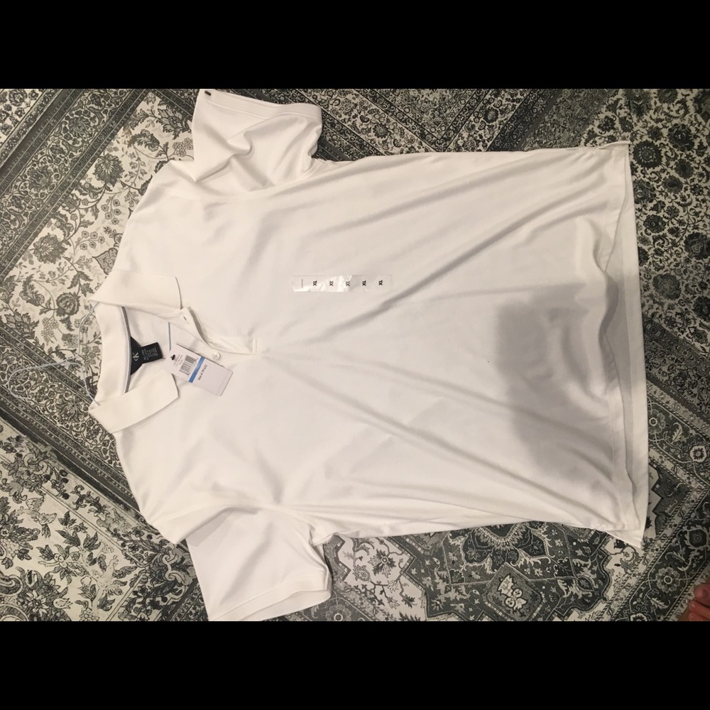 Calvin Klein White Polo XL NWT